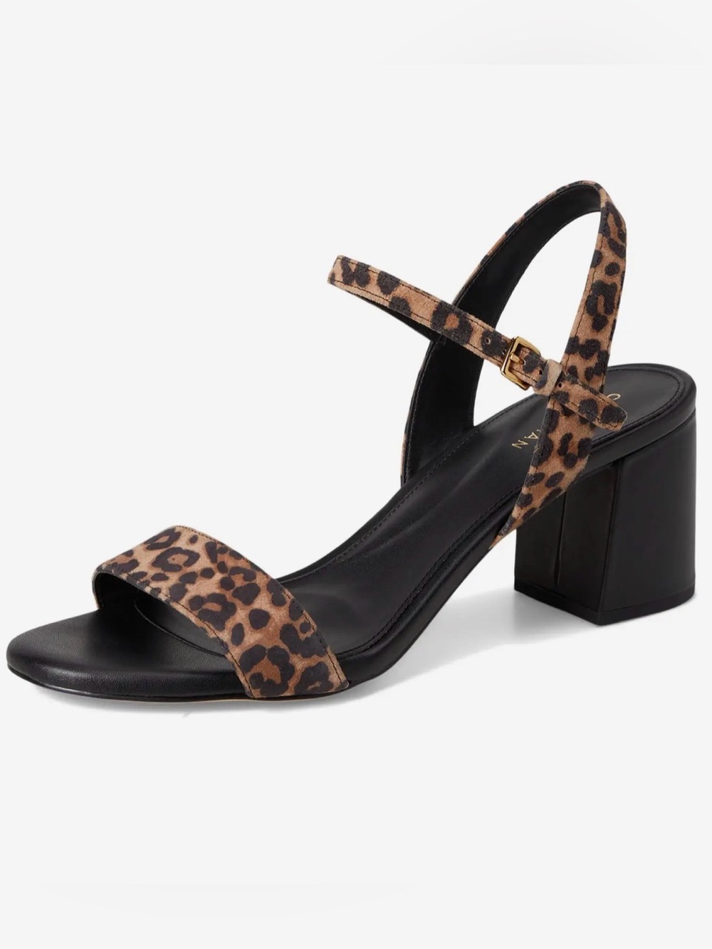 NEW Cole Haan Josie Block Heel 65mm Sandals in Leopard Print Suede
